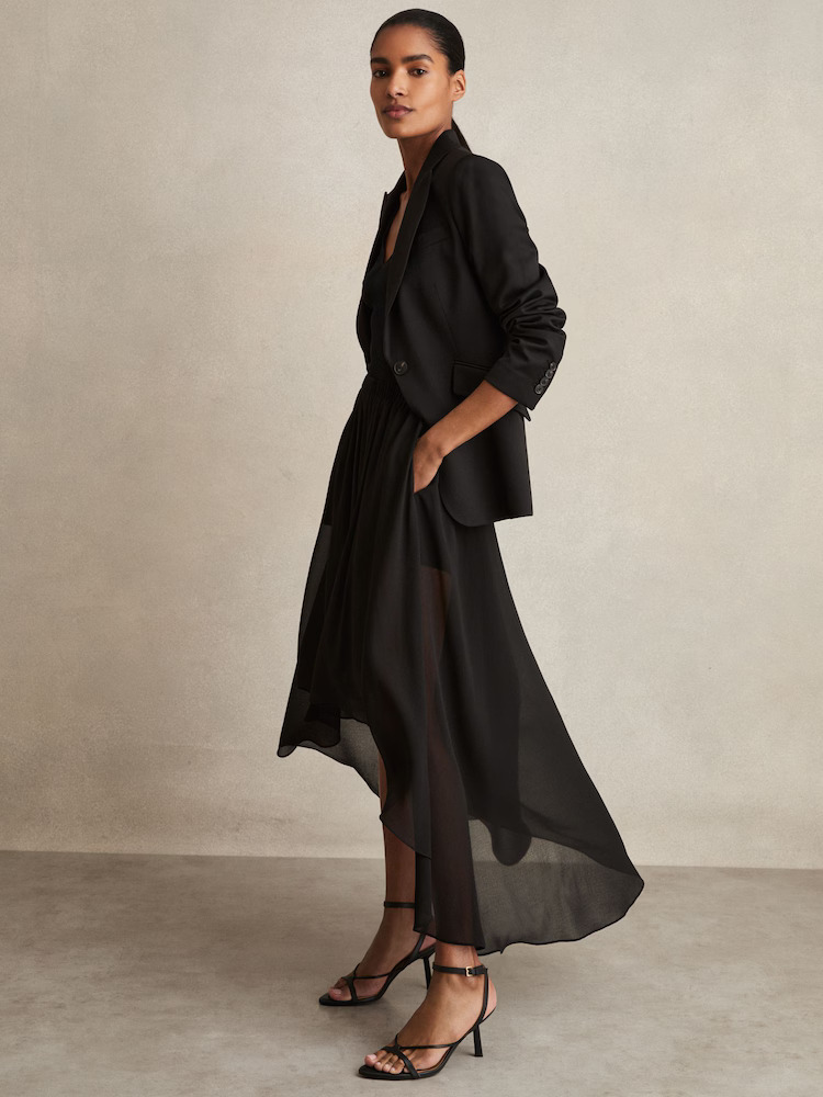 Eclipse Sheer Draped Shorts